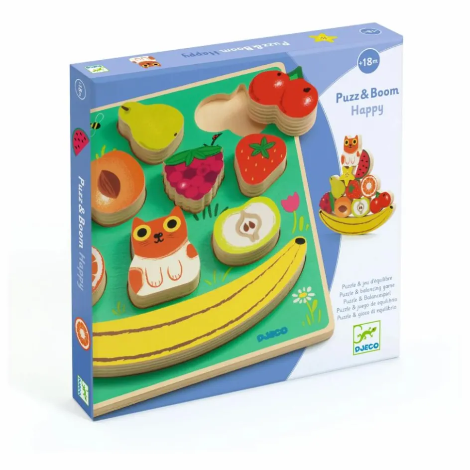 Djeco Jouets D'Éveil|Jouets D'Éveil*Puzzle relief Boom Happy