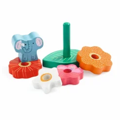 Djeco Puzzle relief Stack Happy| Jouets D'Éveil|Jouets D'Éveil