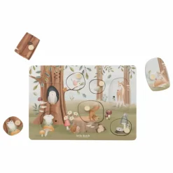 Best Little Dutch Puzzle sonore en bois FSC - Forest Friends Multicolore