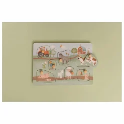 Little Dutch Puzzle sonore en bois FSC - Little Farm| Jouets D'Éveil|Jouets D'Éveil