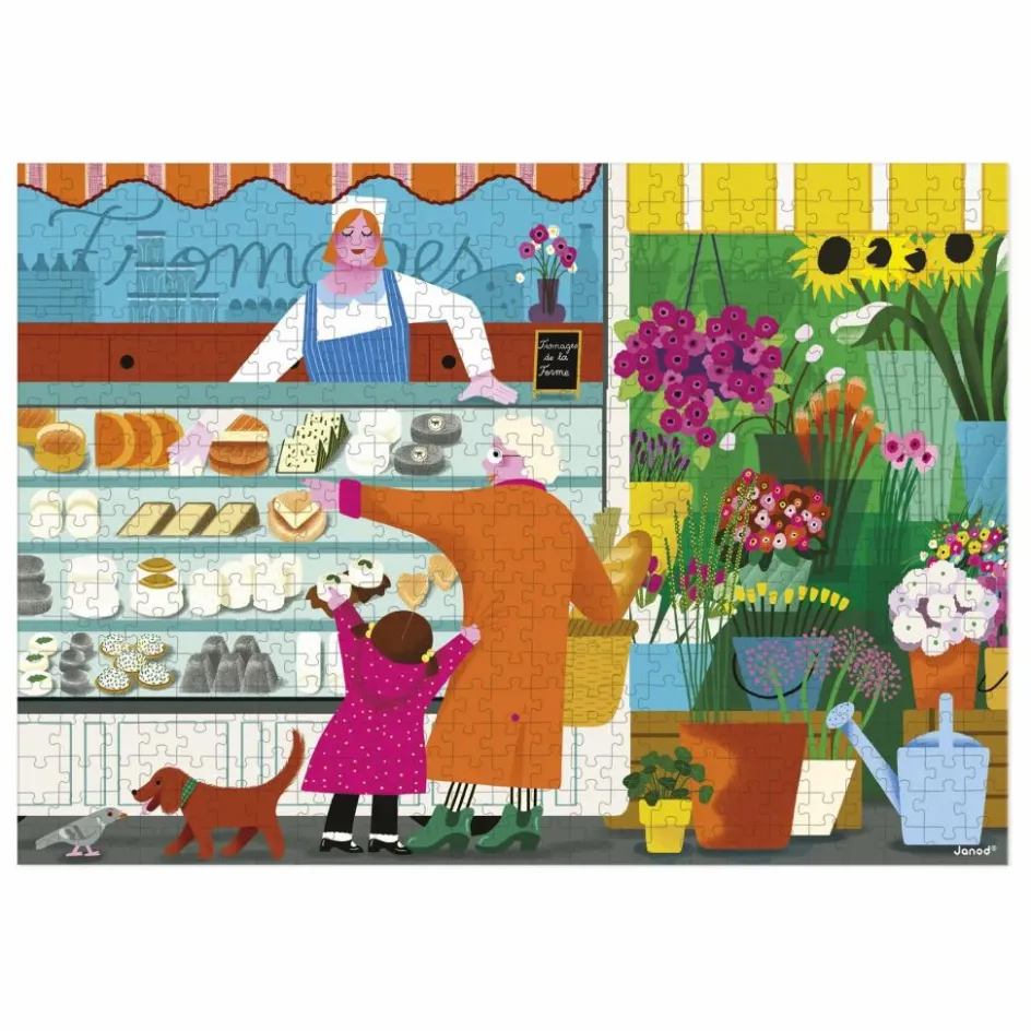 Janod Puzzles|Jeux Éducatifs*Puzzle Sur le marché - 500 pièces