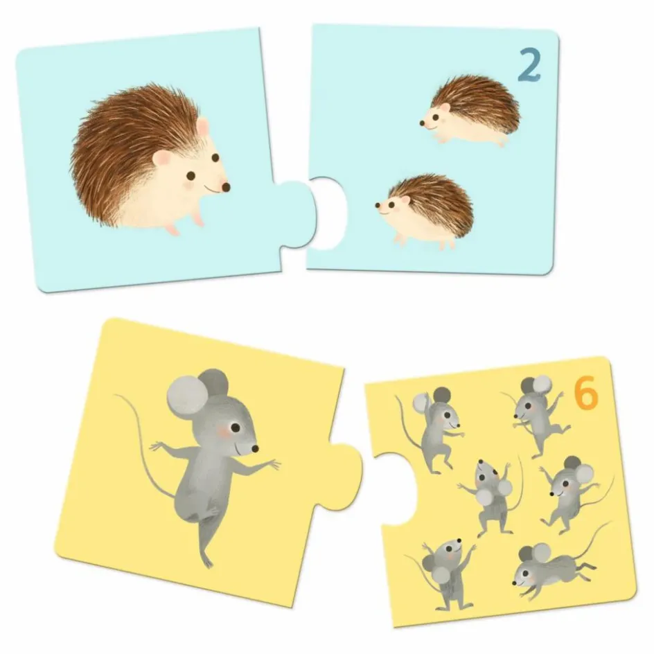 Djeco Puzzles|Jeux Éducatifs*Puzzles duo-trio Bébés Animaux