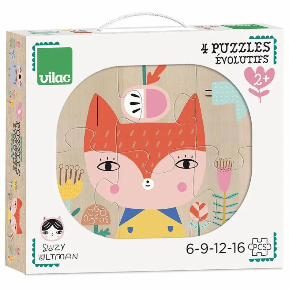 Sale Vilac Puzzles évolutifs - Suzy Ultman Multicolore