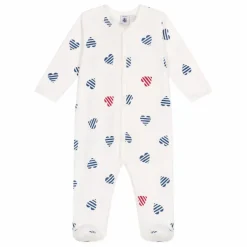 Best Petit Bateau Pyjama à Pieds Bertho Coton Bio | Ecru