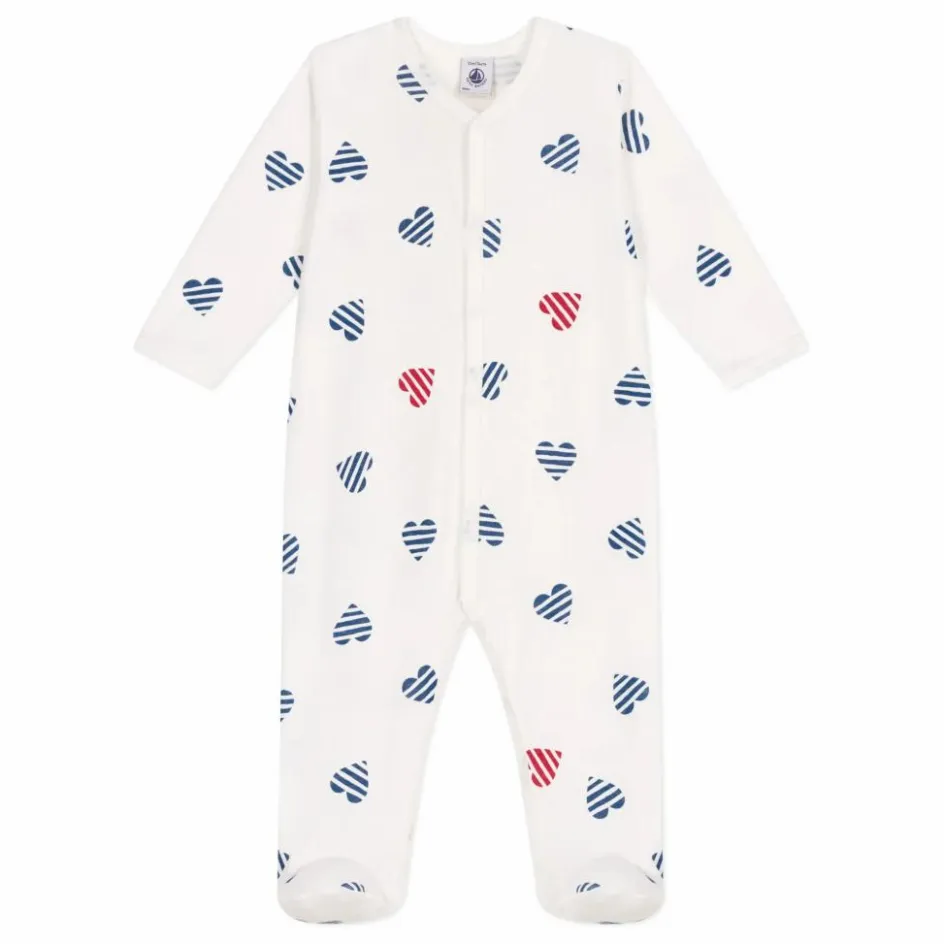 Best Petit Bateau Pyjama à Pieds Bertho Coton Bio | Ecru