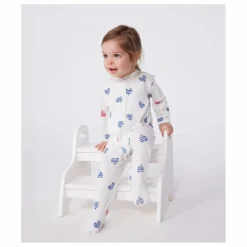 Best Petit Bateau Pyjama à Pieds Bertho Coton Bio | Ecru