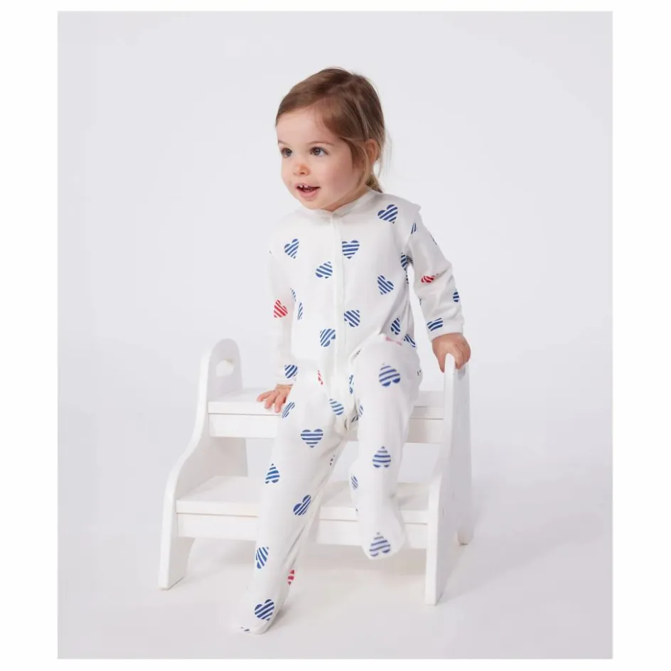 Best Petit Bateau Pyjama à Pieds Bertho Coton Bio | Ecru