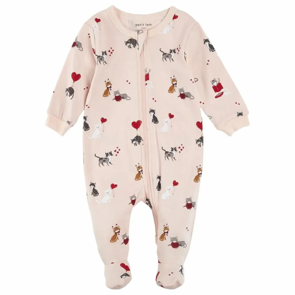 Petit Lem Pyjama Avec Pieds Chats Coton Bio || Pyjamas, Sous-Vêtements|Pyjamas Et Bodies