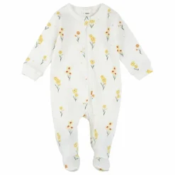 Hot Pyjama Avec Pieds Côtelé Jonquilles Coton Bio | Pyjamas, Sous-Vêtements|Pyjamas Et Bodies