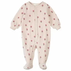 Petit Lem Pyjama Avec Pieds Fleuri Coton Bio || Pyjamas, Sous-Vêtements|Pyjamas Et Bodies