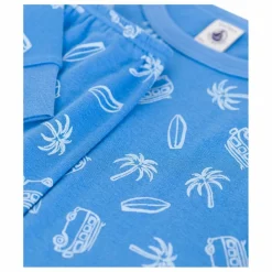 Discount Petit Bateau Pyjama Brighton Coton Bio | Bleu