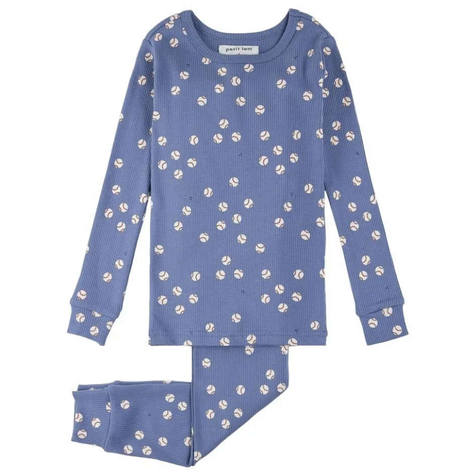 Enfant Petit Lem Nuit, Sous-Vêtements*Pyjama Côtelé Baseball Coton Bio |