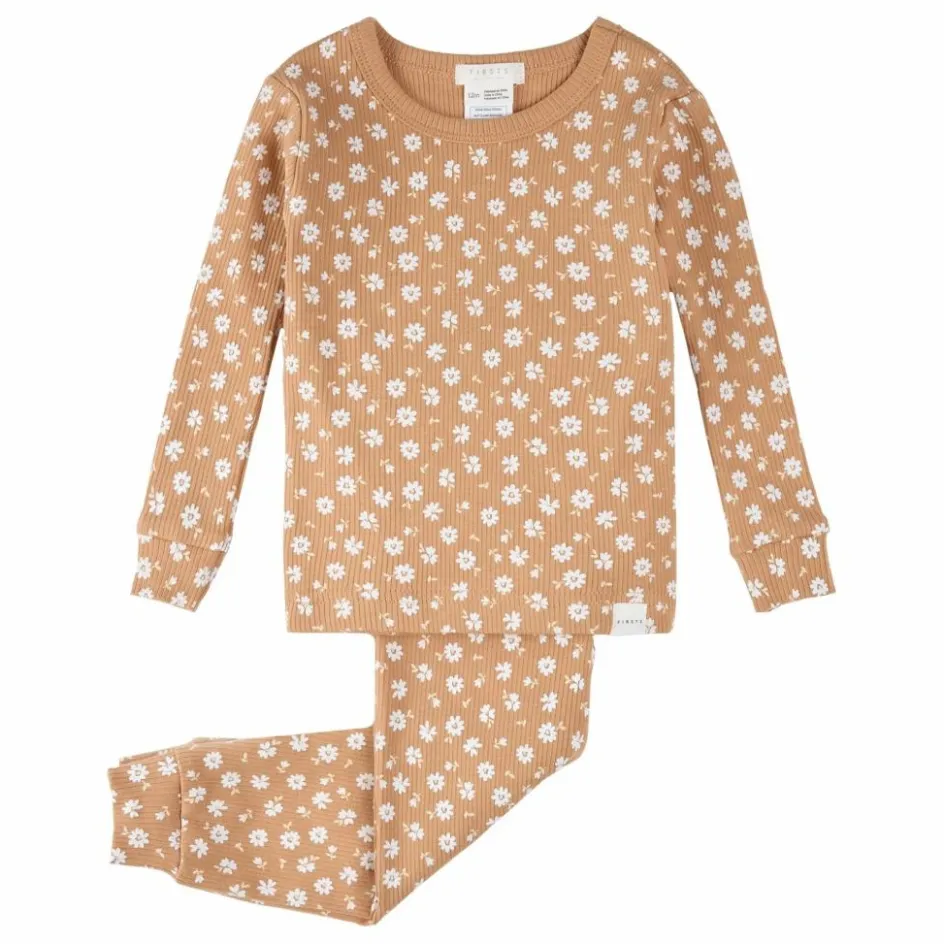 New Pyjama Côtelé Fleuri Coton Bio | Pyjamas, Sous-Vêtements|Pyjamas Et Bodies