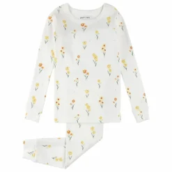 Pyjama Côtelé Jonquilles Coton Bio | Enfant Nuit, Sous-Vêtements