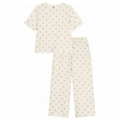 Femme Petit Bateau Nuit*Pyjama Cœurs Pailletés Coton Bio |
