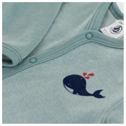 Outlet Petit Bateau Pyjama Dors Bien Baleine Coton Bio | Vert