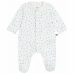 Petit Bateau Pyjamas, Sous-Vêtements|Pyjamas, Sous-Vêtements*Pyjama Dors Bien Col Cœurs Coton Bio |