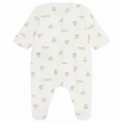 Sale Petit Bateau Pyjama Dors Bien Oursons Coton Bio | Blanc