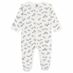 Petit Bateau Pyjamas, Sous-Vêtements|Pyjamas Et Bodies*Pyjama Dors Bien Zèbres Coton Bio |