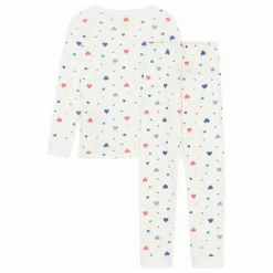 Discount Pyjama Elastiqué Cœurs Coton Bio | Enfant Nuit, Sous-Vêtements