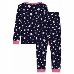 Pyjama Etoiles Col Rayé Coton Bio | Enfant Nuit, Sous-Vêtements|Nuit, Sous-Vêtements