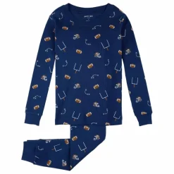Best Petit Lem Pyjama Football Coton Bio | Bleu foncé