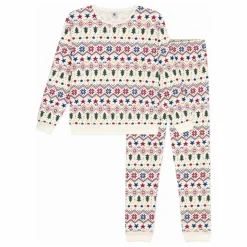 Outlet Pyjama Jacquard Coton Bio | Femme Nuit