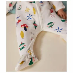 Best Petit Bateau Pyjama Molleton Boules de Noël | Blanc