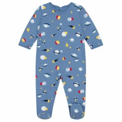 Petit Bateau Pyjamas, Sous-Vêtements|Pyjamas Et Bodies*Pyjama Molleton Espace |