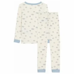 Petit Bateau Pyjama Oiseaux Col Rayé Coton Bio ||Enfant Nuit, Sous-Vêtements|Nuit, Sous-Vêtements