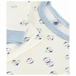 Petit Bateau Pyjama Oiseaux Col Rayé Coton Bio ||Enfant Nuit, Sous-Vêtements|Nuit, Sous-Vêtements