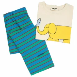 Bobo Choses Pyjama Rayé Eléphant Coton Bio ||Enfant Nuit, Sous-Vêtements|Nuit, Sous-Vêtements