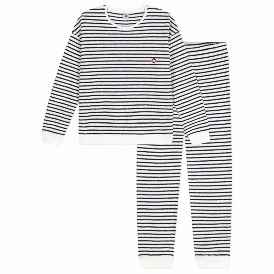 Petit Bateau Pyjama Rayé Eponge ||Femme Nuit
