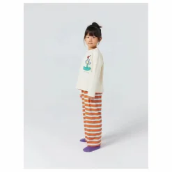 Outlet Pyjama Rayé Fleur Coton Bio | Enfant Nuit, Sous-Vêtements|Nuit, Sous-Vêtements
