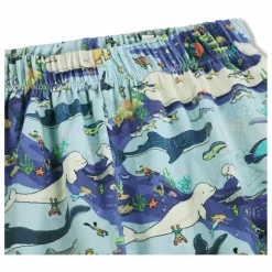Molo Pyjama Short Luvis Baleines Coton Bio | Bleu