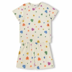 Molo Pyjama Short Luvis Cœurs Coton Bio ||Enfant Nuit, Sous-Vêtements|Nuit, Sous-Vêtements