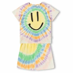 Best Molo Pyjama Short Luvis Smile Tie and Dye Coton Bio | Orange