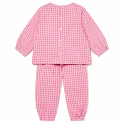 Enfant Sleepy Doe Nuit, Sous-Vêtements|Pyjamas, Sous-Vêtements*Pyjama Vichy Seersucker Coton Bio |