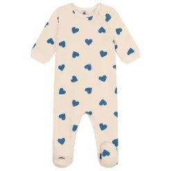 New Pyjama Zip Molleton Cœurs | Pyjamas Et Bodies|Pyjamas, Sous-Vêtements
