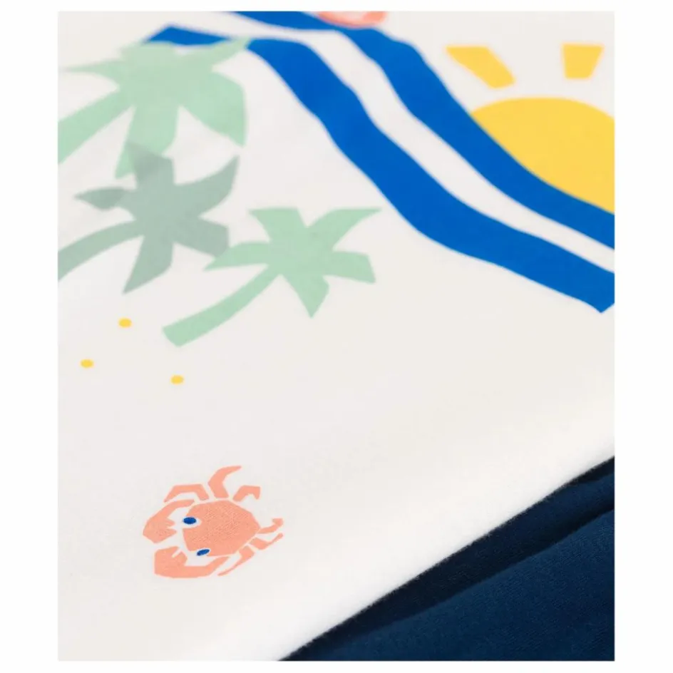 Enfant Petit Bateau Nuit, Sous-Vêtements*Pyjashort Brooklyn Coton Bio |