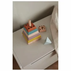 New Pyramide à empiler en bois Jouets D'Éveil