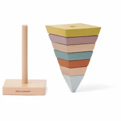 New Pyramide à empiler en bois Jouets D'Éveil