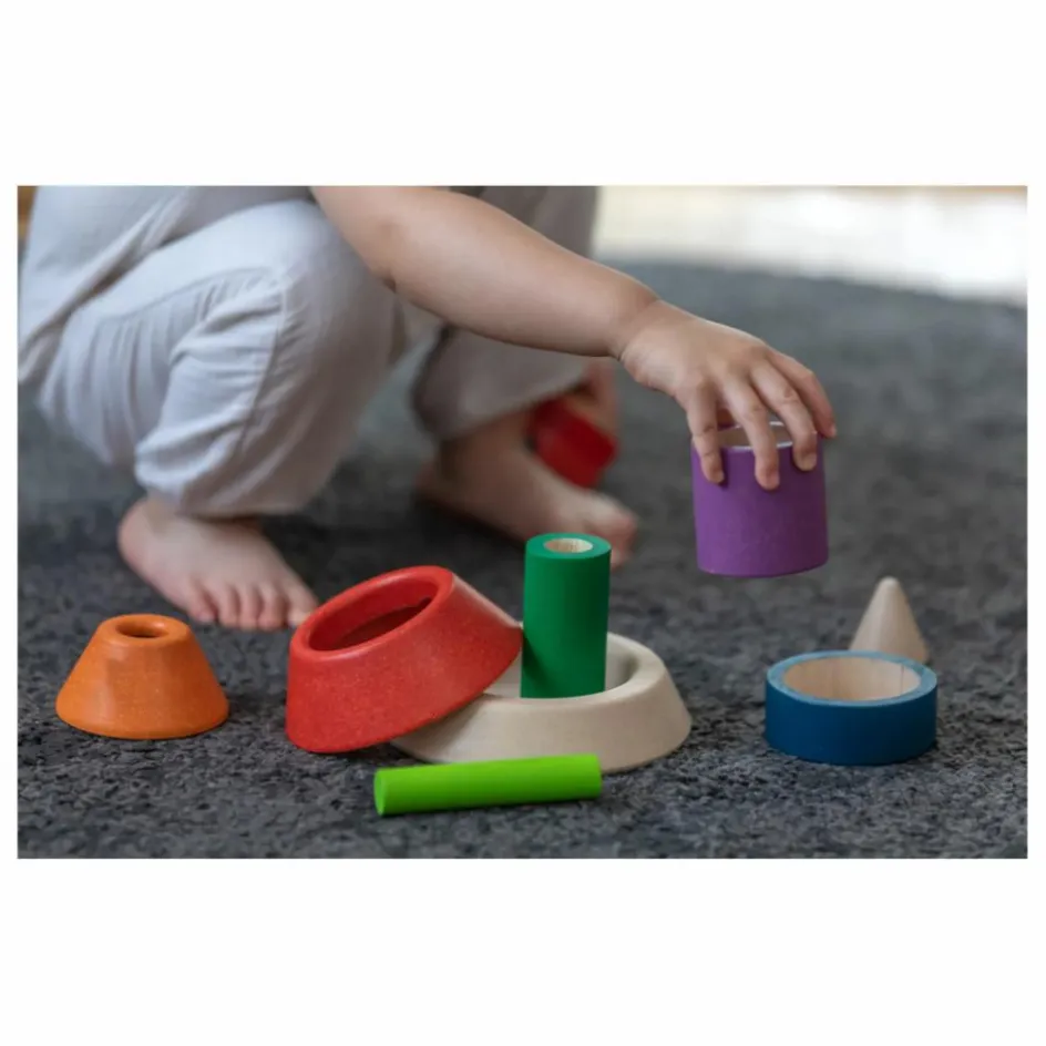 Plan Toys Jouets D'Éveil*Pyramide à empiler et à encastrer