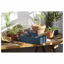 New Vitra Rangement Toolbox en plastique recyclé - Arik Levy | Bleu de mer