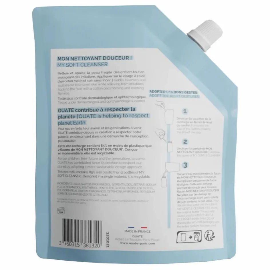 Best Ouate Recharge nettoyant visage douceur - 300 ml Non teinté