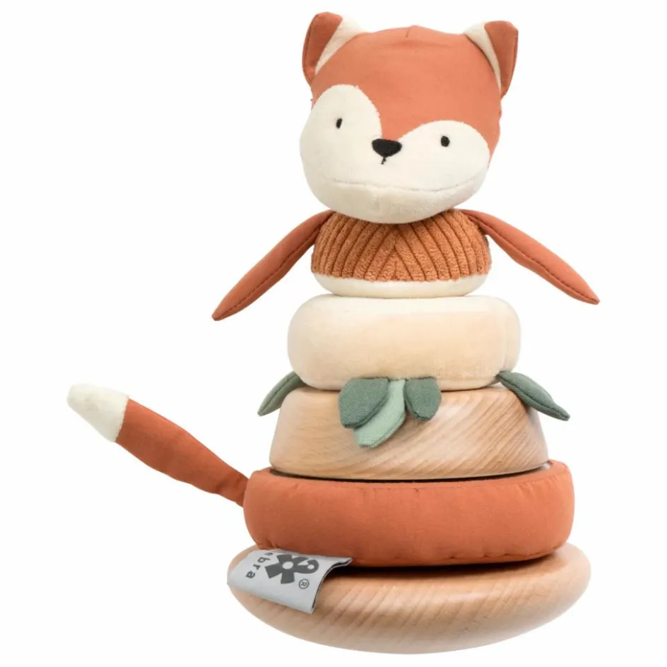 Clearance Sebra Renard à empiler doudou et bois Multicolore