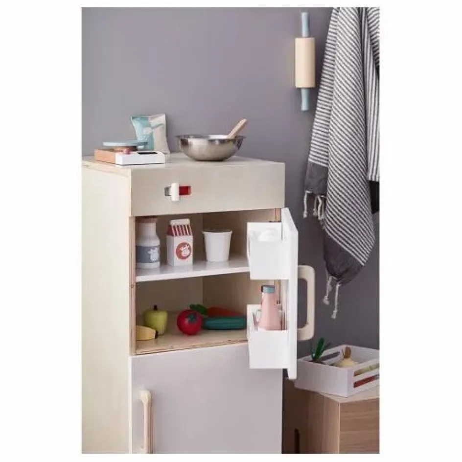 Kid's Concept Réfrigérateur et congélateur en bois| Cuisines, Marchandes