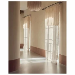 Online Maison de Vacances Rideau Vice Versa frangé en gaze de lin bayadère | Havane
