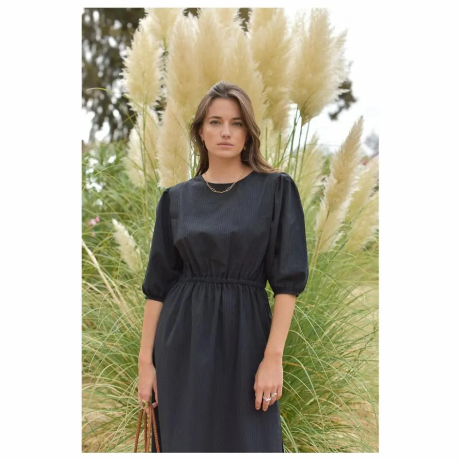 Marlot Paris Robe Aime Seersucker - Collection Femme ||Femme Robes, Combinaisons
