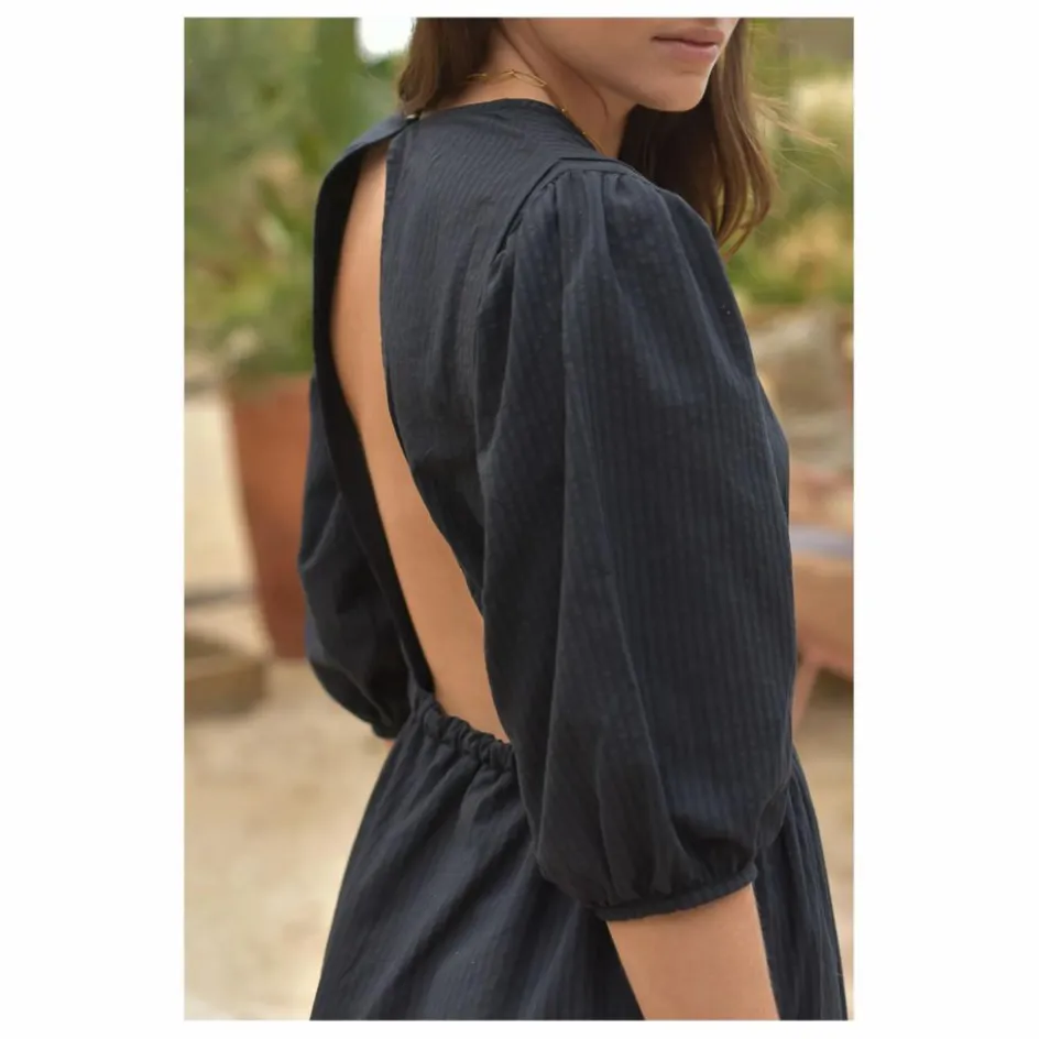 Marlot Paris Robe Aime Seersucker - Collection Femme ||Femme Robes, Combinaisons